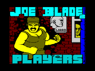 Joe Blade 2 title screen for ZX Spectrum